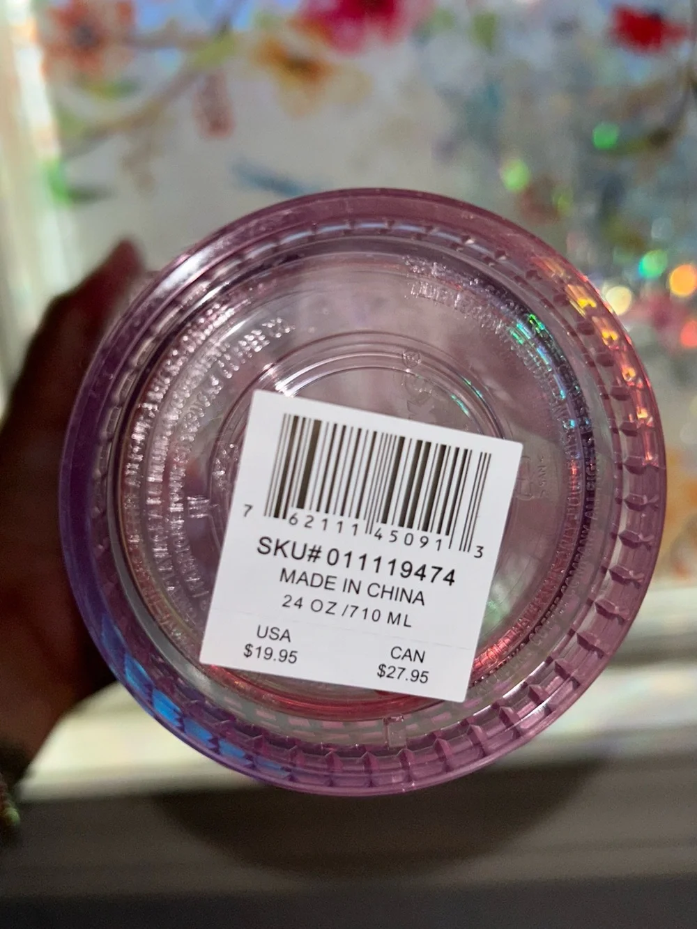 Starbucks Iridescent Pink and Purple Studded Tumbler